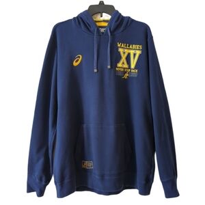 Asics Wallabies Australia Rugby Union XV Hoodie Size XL